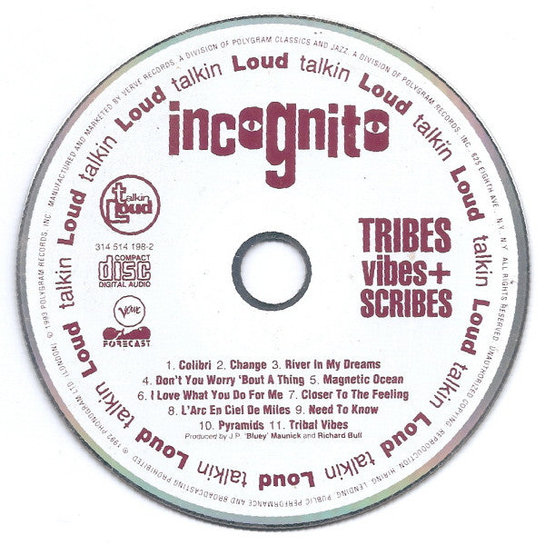 Incognito : Tribes, Vibes + Scribes (CD, Album)