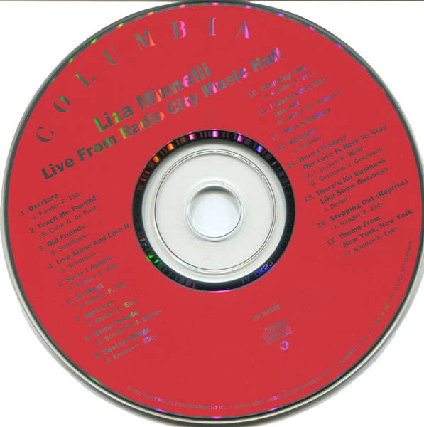 Liza Minnelli : Live From Radio City Music Hall (CD)