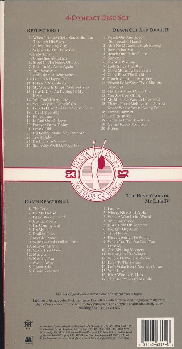 Diana Ross : Forever Diana: Musical Memoirs (Box + 4xCD, Comp, RM)
