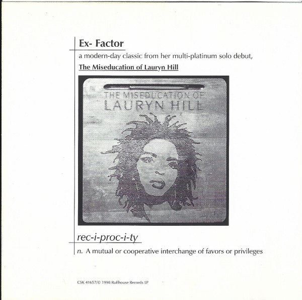 Lauryn Hill : Ex-Factor (CD, Maxi, Promo)