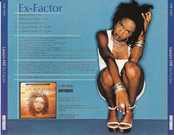 Lauryn Hill : Ex-Factor (CD, Maxi, Promo)