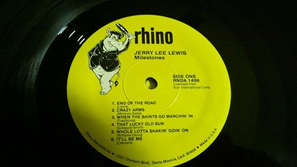 Jerry Lee Lewis : Milestones (2xLP, Comp, Tra)