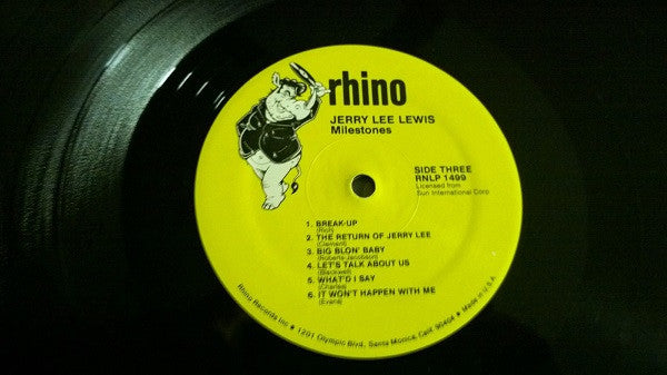 Jerry Lee Lewis : Milestones (2xLP, Comp, Tra)