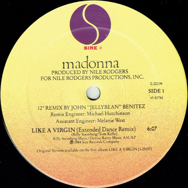 Madonna : Like A Virgin (12", Maxi)