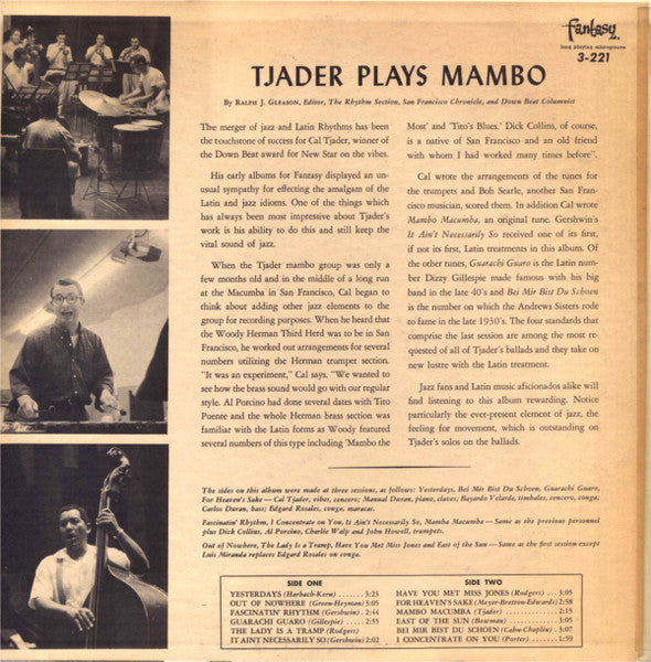 Tjader* : Tjader Plays Mambo (LP, Album, Mono, Red)