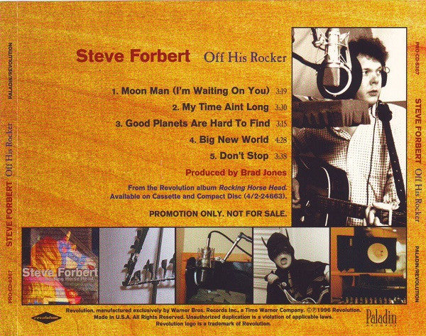 Steve Forbert : Off His Rocker (CD, EP, Promo)