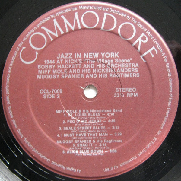 Various : Jazz In New York (LP, Comp, Mono)