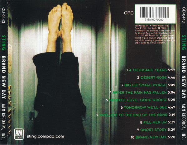 Sting : Brand New Day (CD, Album, Club, CRC)