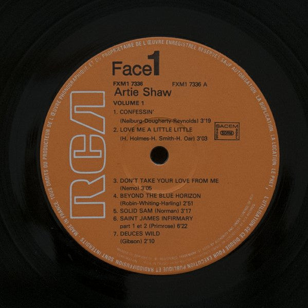 Artie Shaw And His Orchestra : Volume 1 (1941-1945) (LP, Comp)