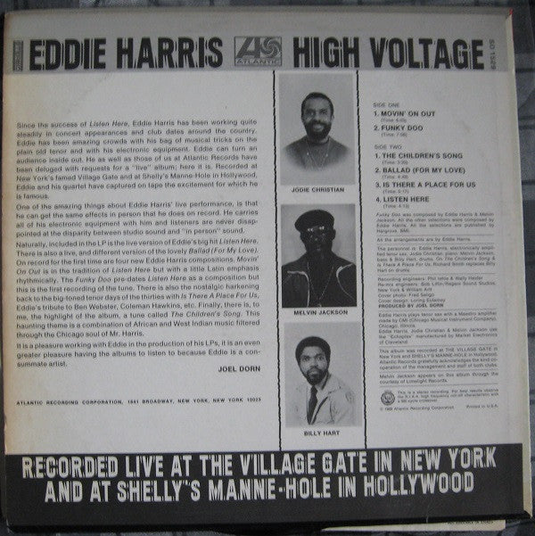 Eddie Harris : High Voltage (LP, Album, CTH)