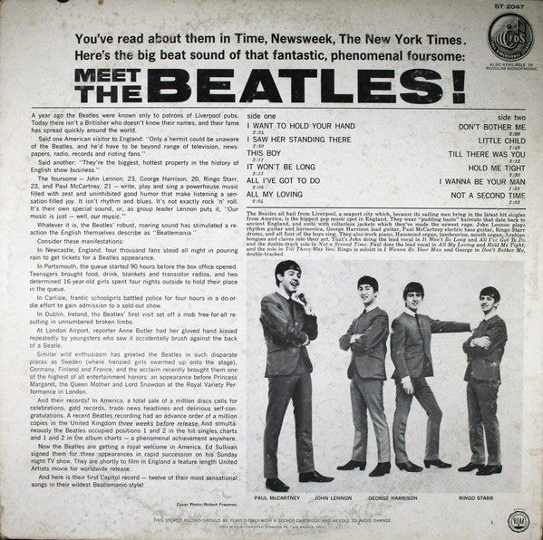 The Beatles : Meet The Beatles! (LP, Album, Scr)