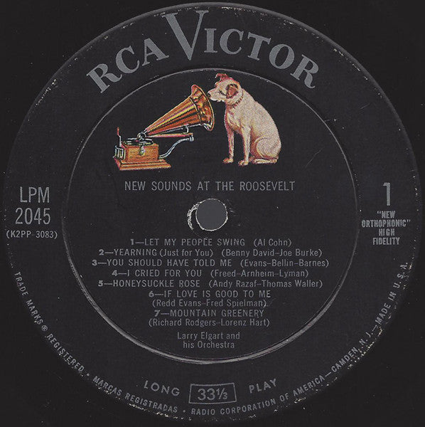 Larry Elgart & His Orchestra : New Sounds At The Roosevelt (LP, Album, Mono)