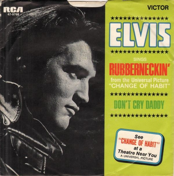 Elvis Presley : Don't Cry Daddy / Rubberneckin' (7", Single, Ind)