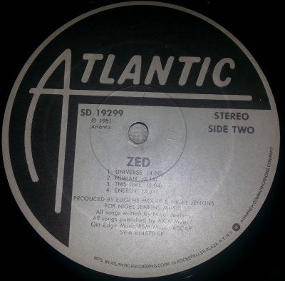 Zed (12) : Zed (LP, Album)