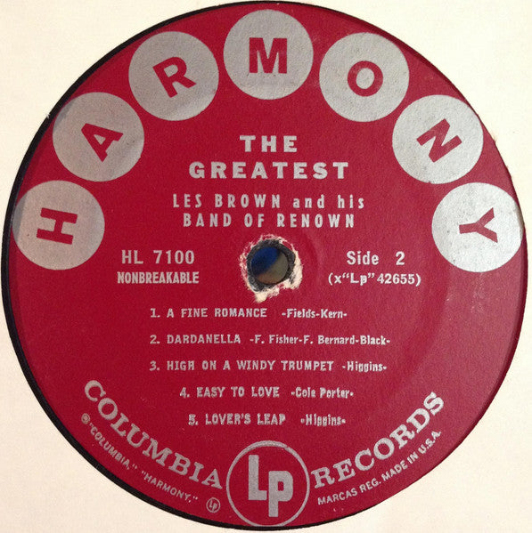 Les Brown And His Band Of Renown : The Greatest! (LP, Mono)