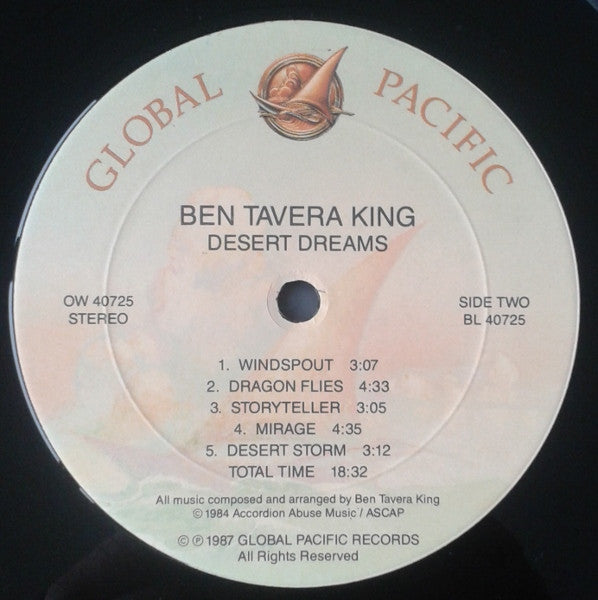 Ben Tavera King : Desert Dreams (LP, Album, RE)