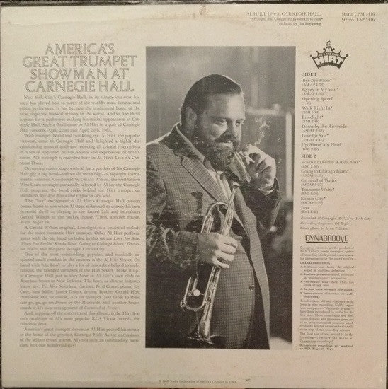 Al Hirt : Live At Carnegie Hall (LP, Album, Hol)
