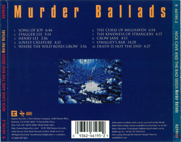 Nick Cave & The Bad Seeds : Murder Ballads (CD, Album, SRC)