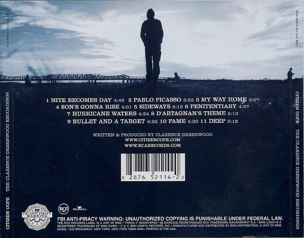 Citizen Cope : The Clarence Greenwood Recordings (CD, Album)