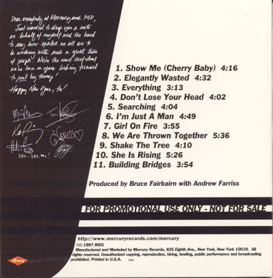 INXS : Elegantly Wasted (CD, Album, Promo)