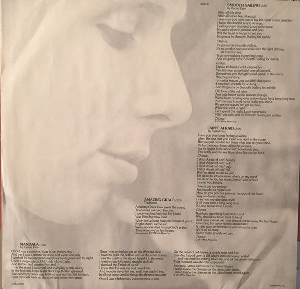 Rachel Faro : Refugees (LP, Album)