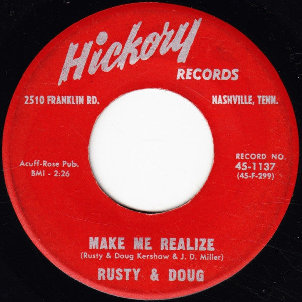Rusty & Doug Kershaw : Louisiana Man / Make Me Realize (7", Single)