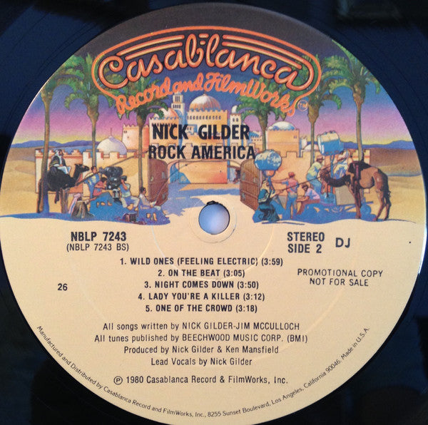 Nick Gilder : Rock America (LP, Album, Promo, 26)