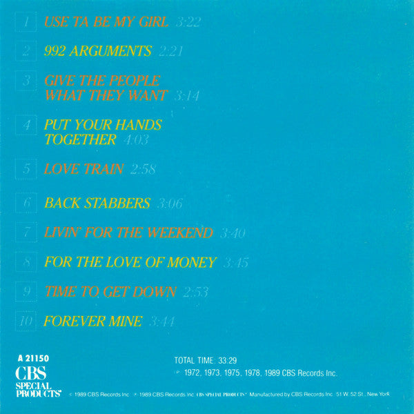 The O'Jays : Greatest Hits (CD, Comp)
