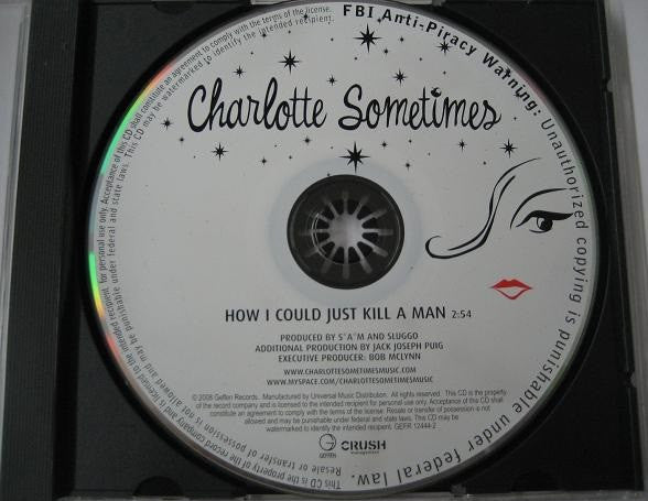 Charlotte Sometimes : How I Could Just Kill A Man (CD, Single, Promo)