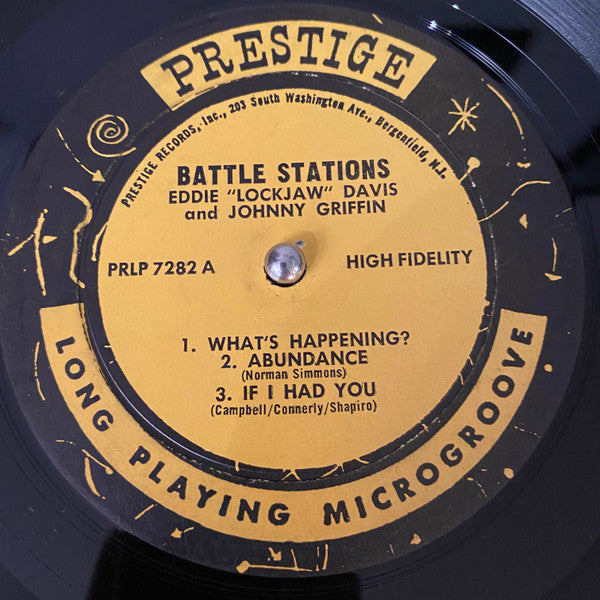 Eddie "Lockjaw" Davis & Johnny Griffin : Battle Stations (LP, Album, Mono)