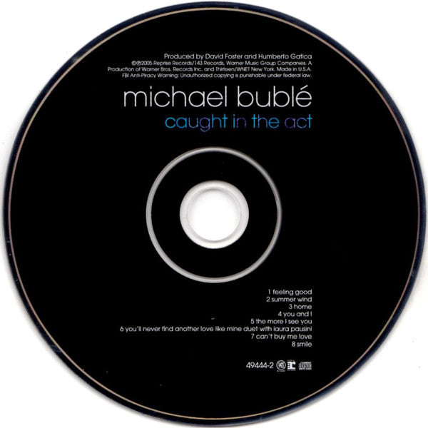 Michael Bublé : Caught In The Act (CD, Album + DVD-V, Multichannel, NTSC)