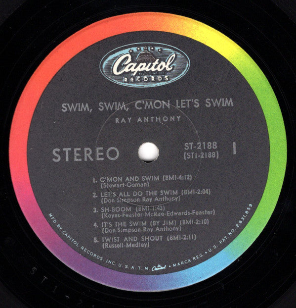 Ray Anthony : Swim, Swim, C'Mon Let's Swim (LP, Album)