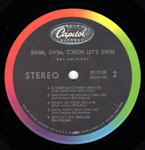 Ray Anthony : Swim, Swim, C'Mon Let's Swim (LP, Album)