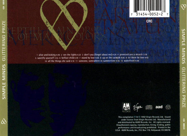 Simple Minds : Glittering Prize 81/92 (CD, Comp, Club, RM)