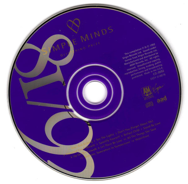 Simple Minds : Glittering Prize 81/92 (CD, Comp, Club, RM)