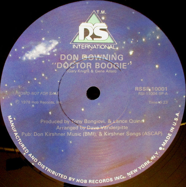Don Downing : Doctor Boogie (12", Single, Promo)