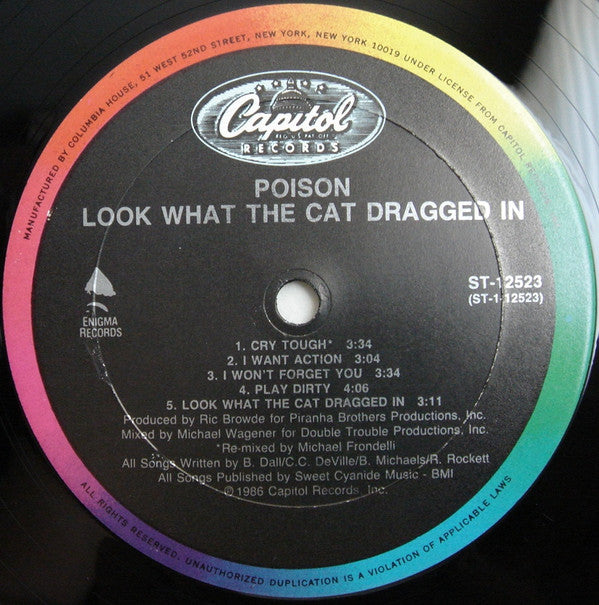 Poison (3) : Look What The Cat Dragged In (LP, Album, Club)