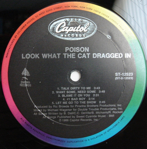 Poison (3) : Look What The Cat Dragged In (LP, Album, Club)