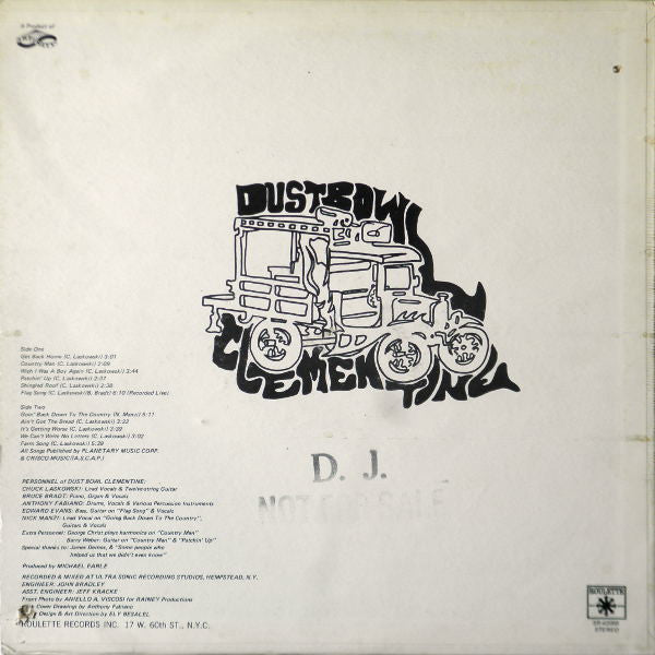 Dust Bowl Clementine : Dust Bowl Clementine (LP, Album, Promo)