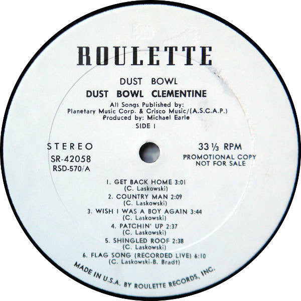 Dust Bowl Clementine : Dust Bowl Clementine (LP, Album, Promo)
