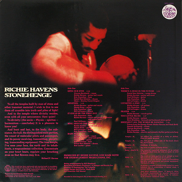 Richie Havens : Stonehenge (LP, Album, MGM)