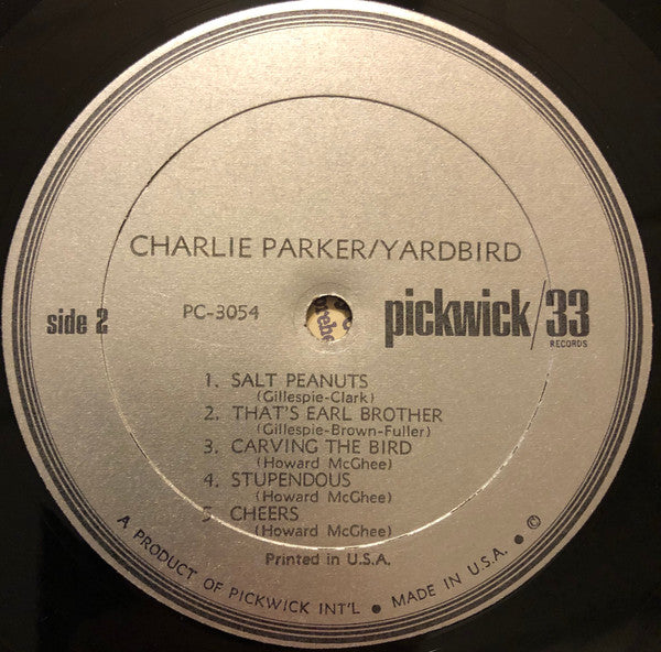 Charlie Parker : Yardbird (LP, Comp, Mono)