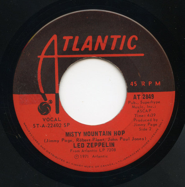 Led Zeppelin : Black Dog (7", Single)
