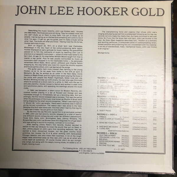 John Lee Hooker : Gold (2xLP, Comp)