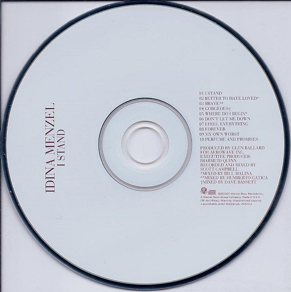 Idina Menzel : I Stand (CD, Album)