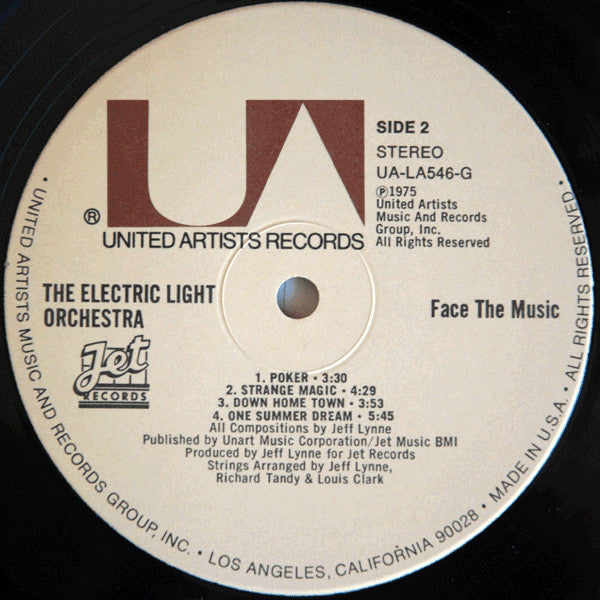 Electric Light Orchestra : Face The Music (LP, Album, RCA)