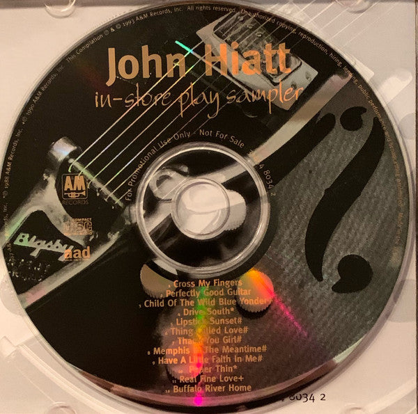 John Hiatt : In-Store Play Sampler (CD, Comp, Promo)