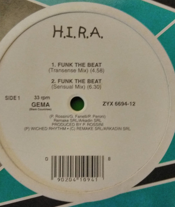 H.I.R.A. : Funk The Beat (12")