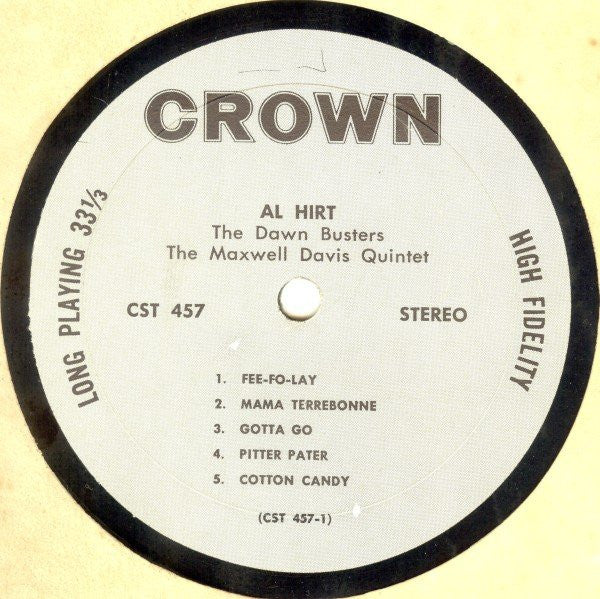 Al Hirt / The Dawn Busters / The Maxwell Davis Quintet : Al Hirt, The Dawn Busters, The Maxwell Davis Quintet (LP, Album)