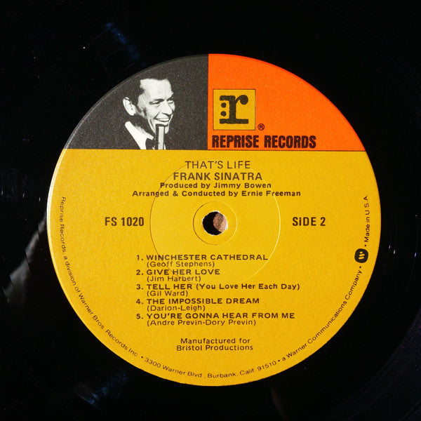 Frank Sinatra : That's Life (LP, Album, RP)